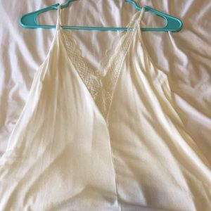American Eagle “Soft and sexy” low V lace cami